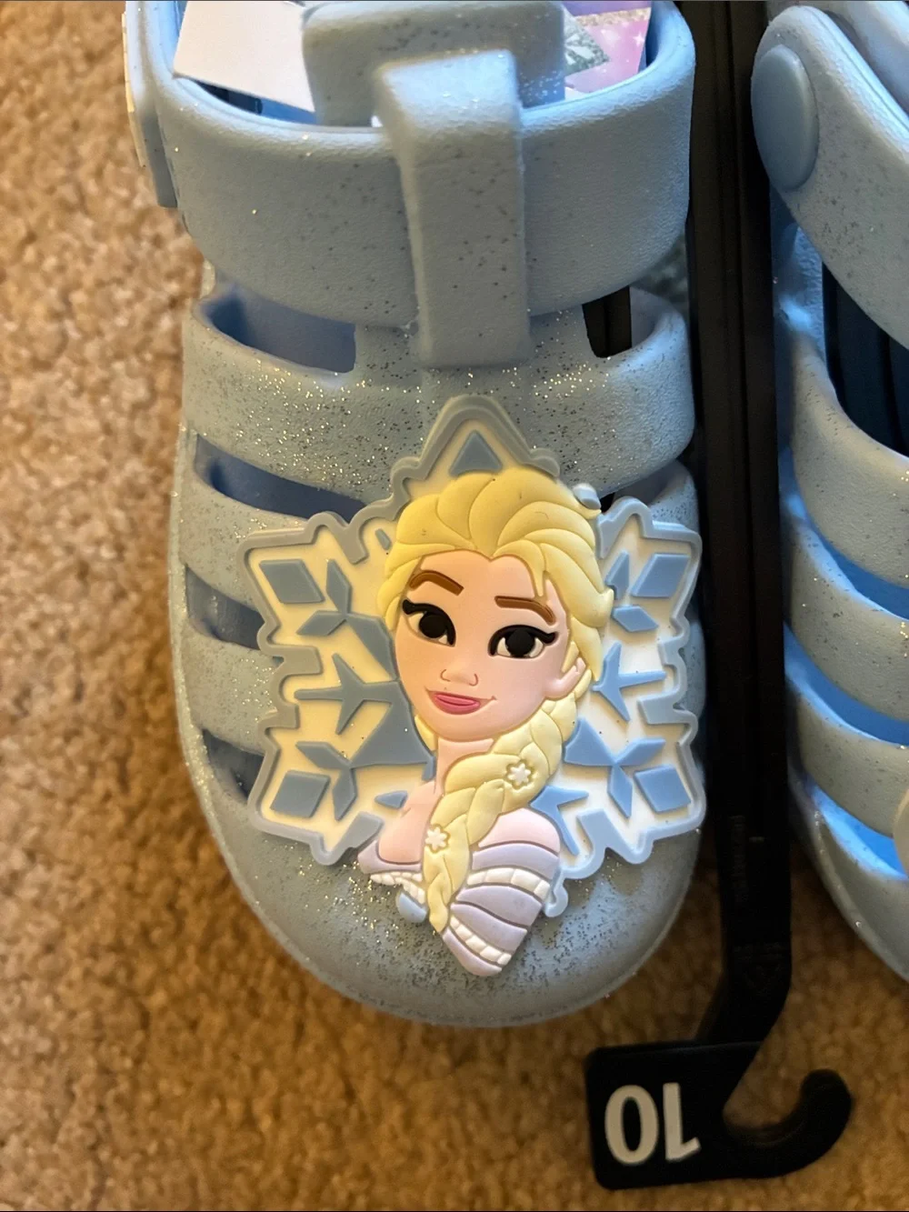 Disney Frozen Elsa Sandals - Toddler Girls Size 10